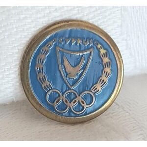 Vintage Cyprus 1984 Los Angeles Summer Olympic Games NOC Lapel Pin
